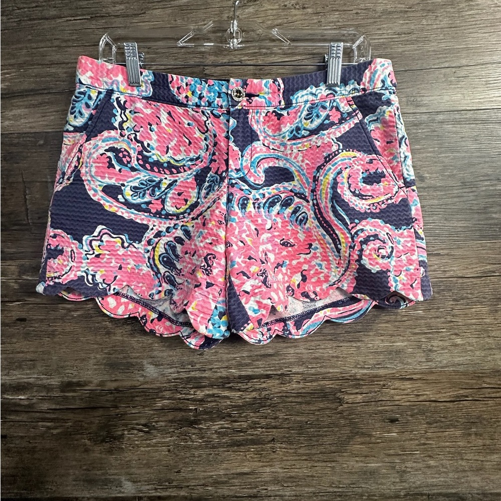 Lilly Pulitzer Pink & Navy Buttercup Shorts